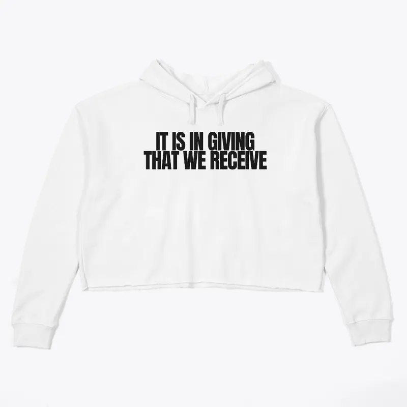 'It Is In Giving...'  women's sweatshirt