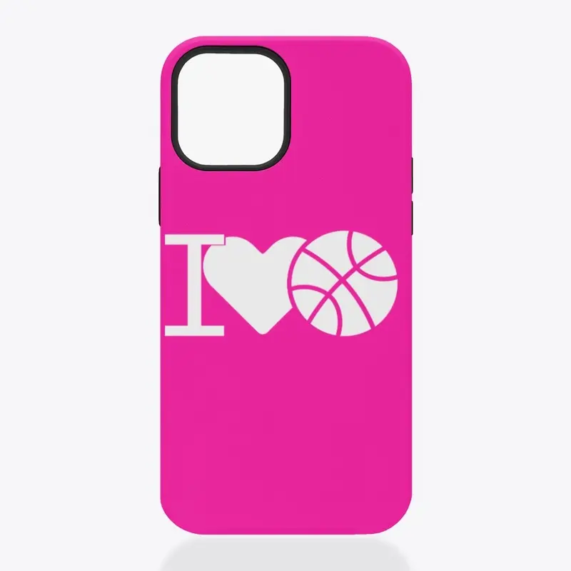 'I Love Basketball' cell phone cases