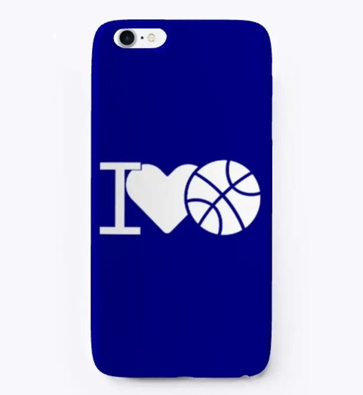 'I Love Basketball' cell phone cases