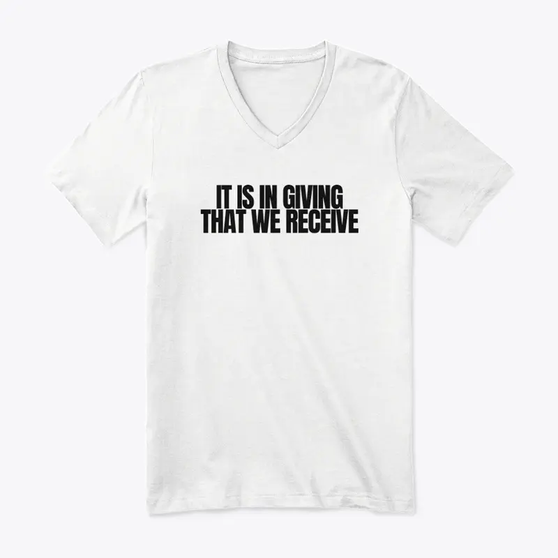 'It Is In Giving...' men's tee 