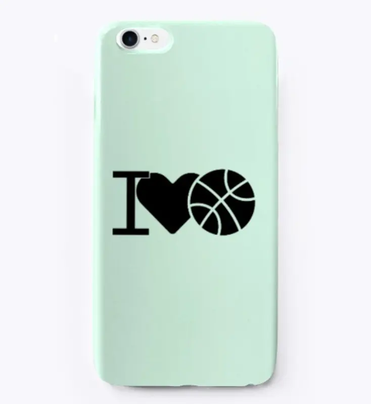 'I Love Basketball' cell phone cases